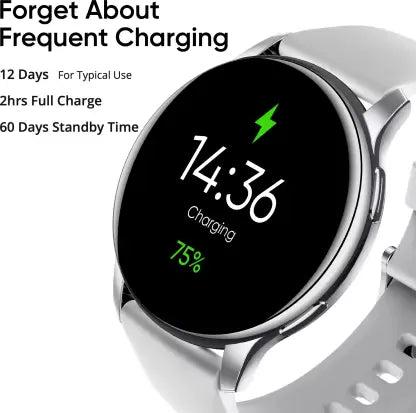 DIZO Watch R AMOLED with 45 mm Dial Size (by realme techLife) (Sleek Silver Strap, Free Size) DIZO Watch R AMOLED with 45 mm Dial Size (by realme techLife) (Sleek Silver Strap, Free Size)